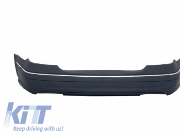 Rear Bumper with Exhaust Muffler Tips suitable for MERCEDES E Class W211 2003-2009 A-Design