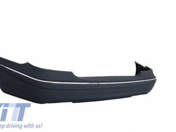 Rear Bumper with Exhaust Muffler Tips suitable for MERCEDES E Class W211 2003-2009 A-Design