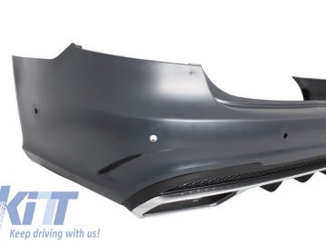 Rear Bumper with Exhaust Muffler Tips suitable for MERCEDES Benz W212 E-Class Facelift (2013-up)