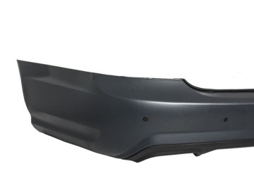 Rear Bumper with Exhaust Muffler Tips Black suitable for Mercedes S-Class W221 (2005-2010) S65 Design