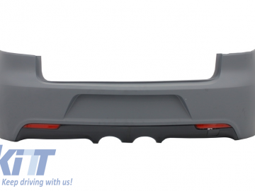Rear Bumper with Exhaust System and Taillights Full LED suitable for VW Golf VI (2008-2013) R20 Design Cherry Red (LHD and RHD)