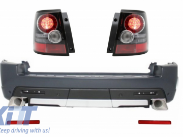 Rear Bumper with LED Taillights suitable for Land ROVER Range ROVER Sport (2005-2013) L320 Facelift Autobiography Design