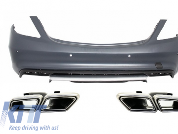 Rear Bumper with Muffler Tips suitable for MERCEDES S-Class W222 (2013-up) S63 A-Design