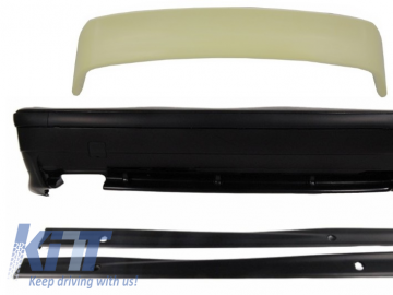 Rear Bumper with Side Skirts Trunk Spoiler Top Wing LTW Design suitable for BMW E36 3 Series (1992-1998) M3 Design