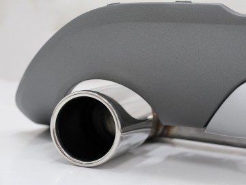 Rear Diffuser & Exhaust Muffler Tips Tailpipe Package suitable for BMW X1 SUV F48 (06.2015-up) M Sport Design