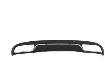Rear Diffuser & Exhaust Tips Tailpipe Package suitable for Mercedes C-Class W205 S205 Standard (2014-2018) C63 Design