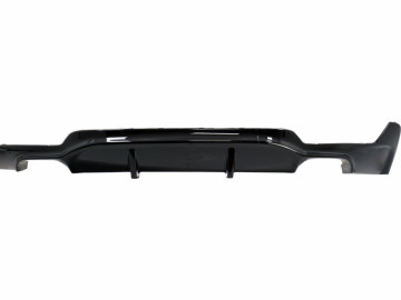 Rear Diffuser suitable for BMW 4 Series F32 Coupe F33 Cabrio F36 Gran Coupe (2013-) Exhaust Muffler Tips Piano Black M Design