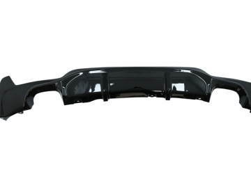 Rear Diffuser suitable for BMW 4 Series F32 Coupe F33 Cabrio F36 Gran Coupe (2013-) Exhaust Muffler Tips Piano Black M Design