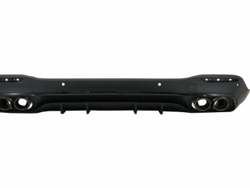 Rear Diffuser suitable for Mercedes GLE W167 (SUV) (2019-Up) Black Tips