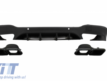 Rear Diffuser suitable for Mercedes GLC X253 SUV (2015-Up) GLC63 Black Tips