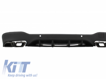 Rear Diffuser suitable for Mercedes GLC X253 SUV (2015-Up) GLC63 Black Tips