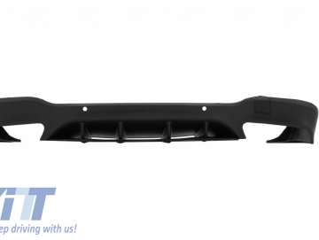 Rear Diffuser suitable for Mercedes GLC X253 SUV (2015-Up) GLC63 Black Tips