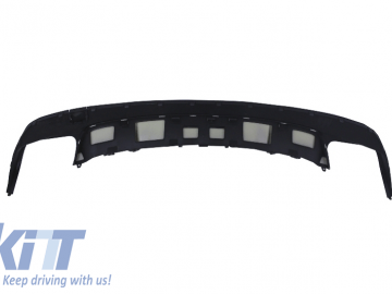 Rear Diffuser suitable for Mercedes GLC C253 COUPE (2015-Up) GLC63 Silver Tips