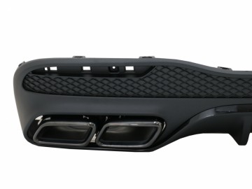 Rear Diffuser suitable for Mercedes GLE W166 SUV (2015-2018) Black Tips