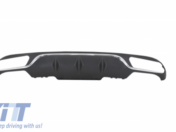 Rear Diffuser suitable for Standard Mercedes E-Class W213 (2016-up) E63 Design Chrome Edition