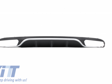 Rear Diffuser suitable for Standard Mercedes E-Class W213 (2016-up) E63 Design Chrome Edition