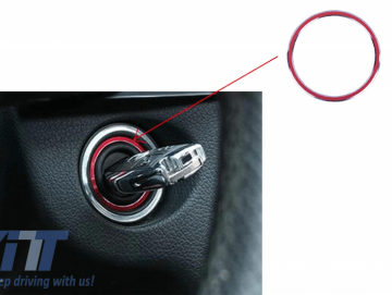 Ring Frame Ignition Red suitable for Mercedes A Class W176 B Class W246 CLA Class C117 and GLA Class X156