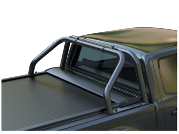 Roll Bar Preto Mate de duas peças de tubo inoxidável Ford Ranger XLT Cabine Dupla