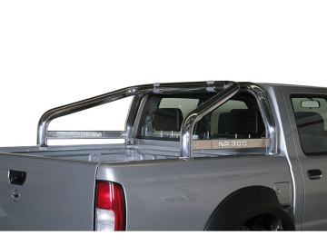 Roll Bar em aço inoxidável Ø76mm, com travessa lateral