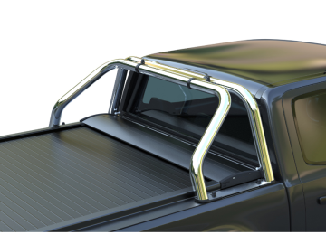 Roll bar Preto mate de duas peças de tubo inoxidável Ford Maverick 2022+