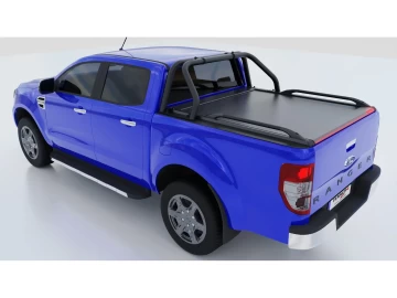 Roll bar Preto mate de duas peças de tubo inoxidável Ford Ranger 2012+ 2016+ 2020+