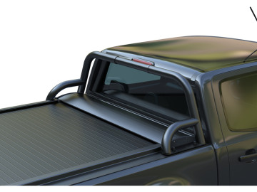 Roll bar Preto mate de peça e meia de tubo inoxidável Ford Ranger 2007->2011