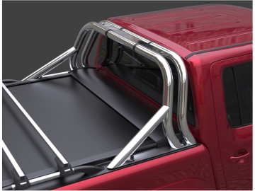 Roll bar de design desportivo de duas peças de tubo inoxidável Ford Ranger XLT Cabine Dupla 