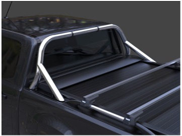 Roll bar de design desportivo de peça e meia de tubo inoxidável Ford Ranger XLT Cabine Dupla 