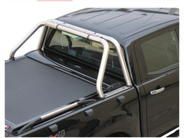 Roll bar de duas peças de tubo inoxidável Ford Ranger XLT Cabine Dupla