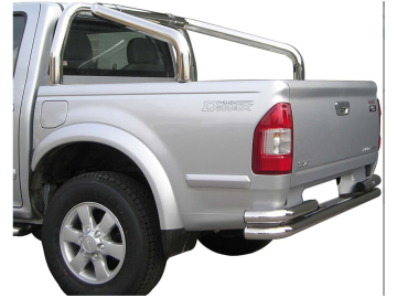 Roll bar em aço inox Ø76mm (apenas para 2002-2006