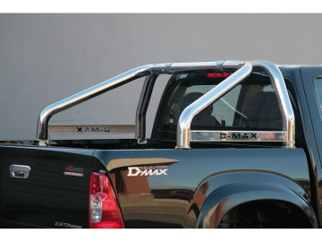 Roll bar em aço inox Ø76mm, com travessa lateral (apenas para 2006-2012)