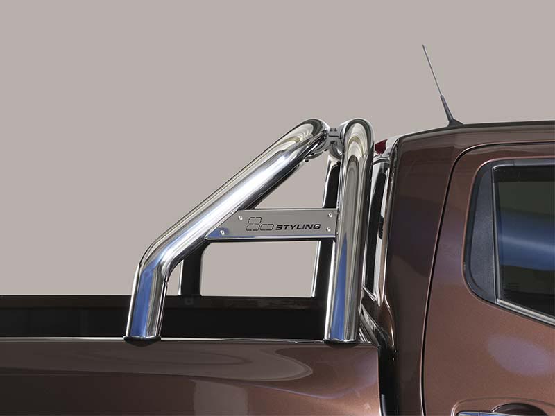 Rollbar RLD em aço inoxidável Ø76 mm com travessa lateral para Jeep Gladiator 2019+
