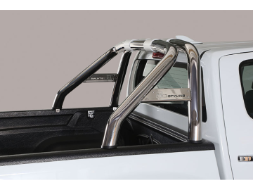 Rollbar em aço inox Ø76mm.