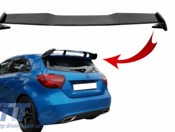 Roof Boot Lid Spoiler suitable for MERCEDES A-Class W176 (2012-2018) A45 Design Piano Black