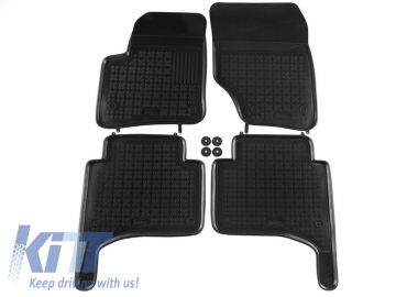 Rubber Car Floor Mats Beige suitable for VW TOUAREG (7LA, 7L6, 7L7) (2002-2010) Porsche Cayenne (9PA) 2002-2010