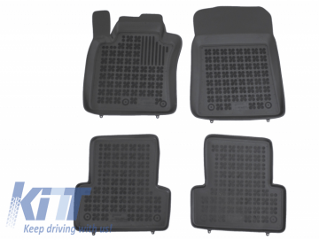 Rubber Floor Mat Black suitable for VW TOUAREG III (2018-) 5 seats