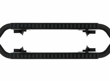 Runing Boards Side Steps Suitable for Land Rover Defender 110 (1990-2016) Black Edition