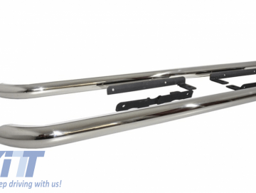 Running Boards Side Steps Side Tubes suitable for VW T5 Transporter Multivan Caravelle T5 T5.1 SWB Facelift (2003-2015) Sportline Design