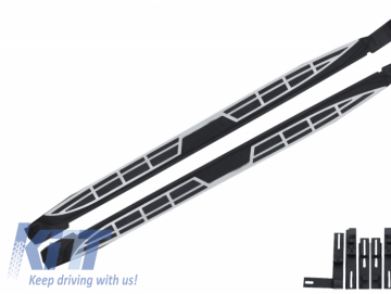 Running Boards Side Steps suitable for NISSAN X-Trail III (T32) (2013-Up) KITT Design