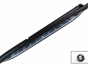 Running Boards Side Steps suitable for MERCEDES GLE W167 (2019-up) with LED Courtesy Light