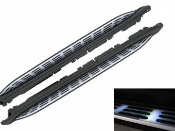 Running Boards Side Steps suitable for Mercedes GLS SUV X167 (2020-up) with LED Courtesy Light