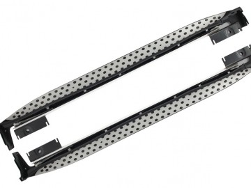 Running Boards Side Steps with Skid Plates Off Road suitable for MERCEDES M-Class ML W164 (2005-2008)