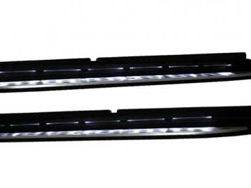 Running Boards suitable for MERCEDES Benz GL-Class X166 (2012-up) GLS-Class Facelift (2016+) Side steps with LED Courtesy Light