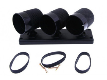 SUPORTE TRIPLO PARA MANÓMETROS 52MM PAINEL DE INSTRUMENTOS