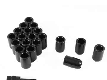 Set Of Black Imbus Lug Nuts 12X1,5 + Key