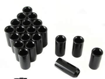Set Of Black Long Imbus Lug Nuts 12X1,5 + Key