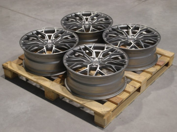 Set Of Cvr1 20X8 Et40 5X112 Brushed Titanium