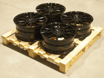 Set Of Cvr4 19X8 Et26 19X9 Et41 5X112 Platinum Black