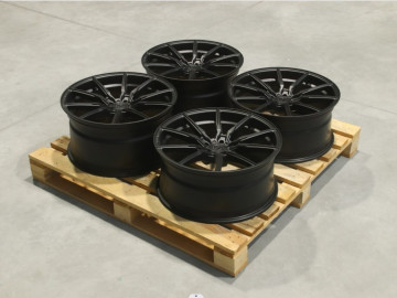 Set Of Cvr4 20X9 Et20 20X10 Et30 5X112 Matt Black