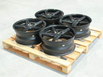 Set Of Cvr9 19X8 Et42 5X108 Matt Black